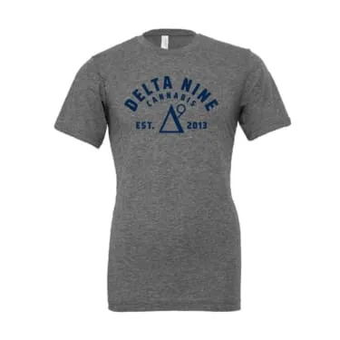 Product image of Delta 9 Cannabis - Bold DELTA NINE T-Shirt - Gray