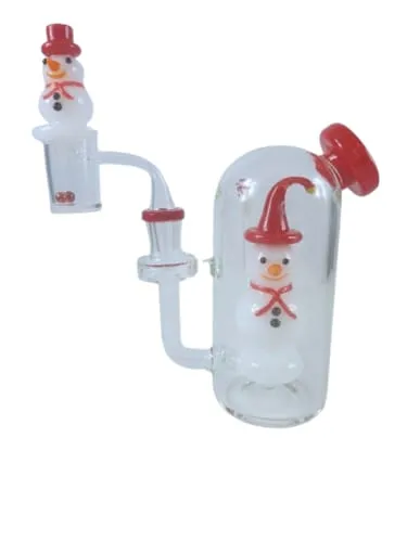 Product image of 6" Happy Snowman Rig Set w Cap, Dabber, Pearls 14mm F