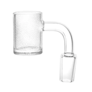 Product image of Concentric Hexagons Etched Quartz Banger