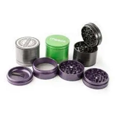 Product image of Cheech | 50mm 4pc Non-Sticky Grinder - Assorted Colours #GR8