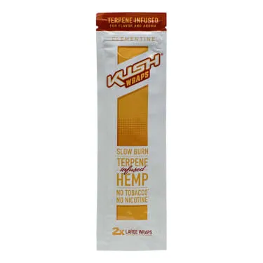 Product image of Kush Wraps | Clementine Terpene Infused Hemp Wraps - 2 Pack