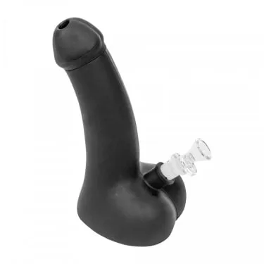 Product image of LIT Silicone | 9" Head Honcho Dildo Black Bong