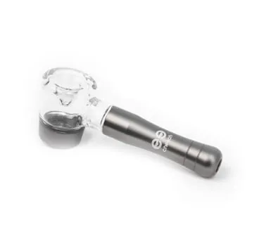 Product image of Cheech | Compact Metal/Glass Pipe - Black or Gunmetal