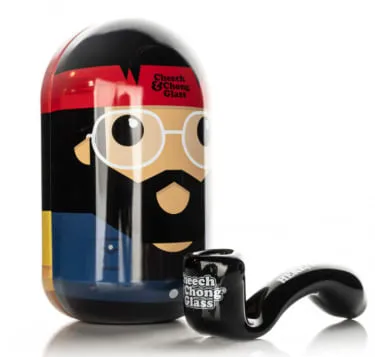 Product image of Cheech and Chong | 5.5" Hand Pipe w/ Collectible Round Tin Case