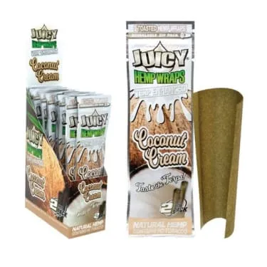Product image of Juicy Jay | Hemp Wraps Large - Coconut Cream Terpene Enhanced - 2 Pack