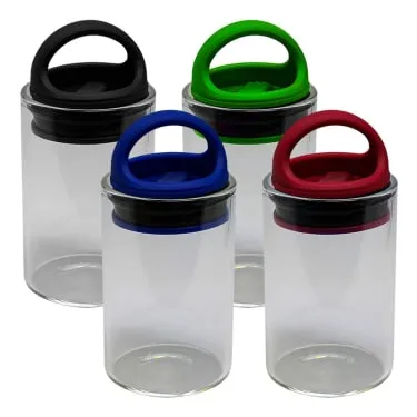 Product image of Spark | Air-Proof Glass Stash Jar - Assorted Colours