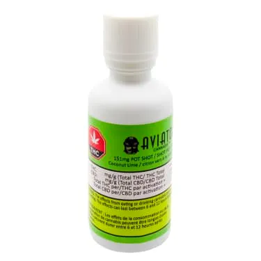Product image of Aviator Cannabis Co. (Canada) - 151 mg Pot Shot Coconut-Lime