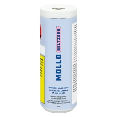 Product image of Strawberry Guava Seltzer - Mollo - Minor Cannabinoid Drinks