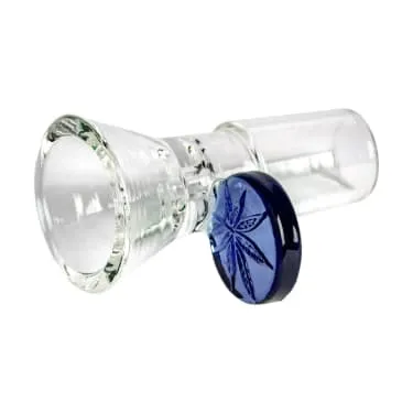 Product image of Red Eye Glass, 19mm Leaf Stamped Handle Cone Pull-Out