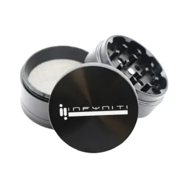 Product image of Infyniti - 2.5" 4-Piece Aluminum Grinder Black
