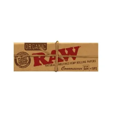 Product image of Raw Organic Unbleached Connoisseur 1 1/4 with Tips