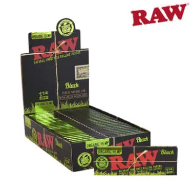 Product image of Raw Black Organic Hemp 1 1/4 Rolling Paper
