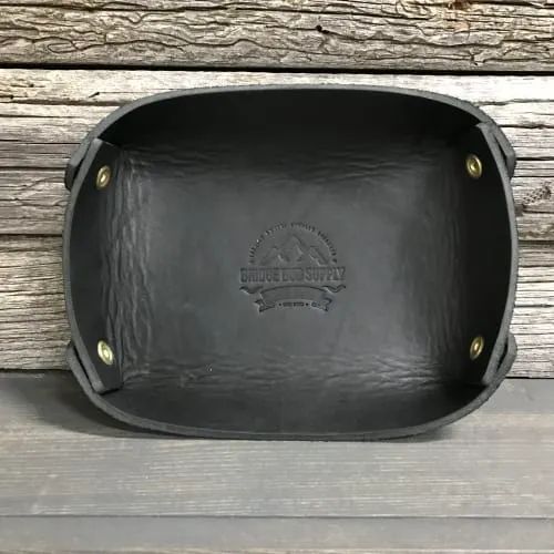Product image of Bridge Bud Leather Bowl - Black
