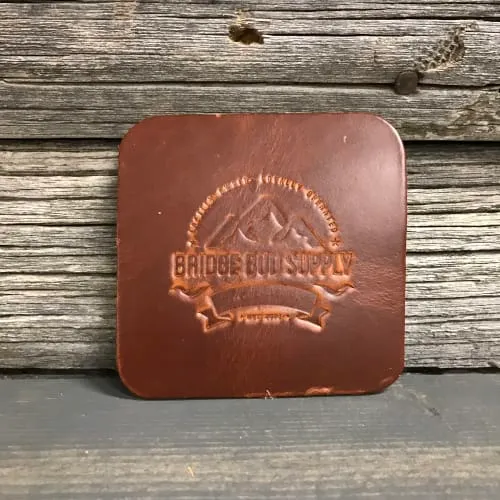 Product image of Bridge Bud Coaster 4pk - Rustic Brown