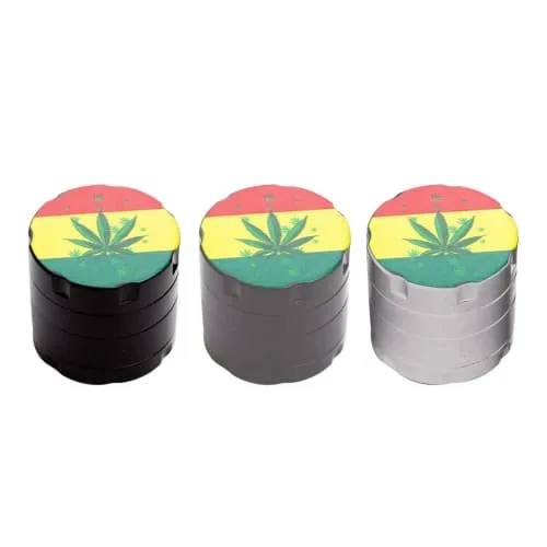 Product image of Infyniti 1.5 4-Piece Zinc Pollinator w/Rasta Leaf - Gunmetal Grey