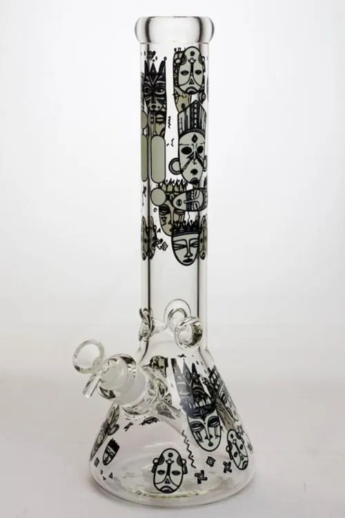 Product image of Infyniti - 14" Glow in the Dark Water Pipe with Ice Catcher