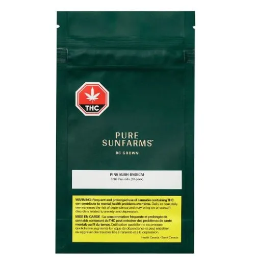 Product image of Pink Kush Pre-Rolls 10 x 0.3g - PURE SUNFARMS