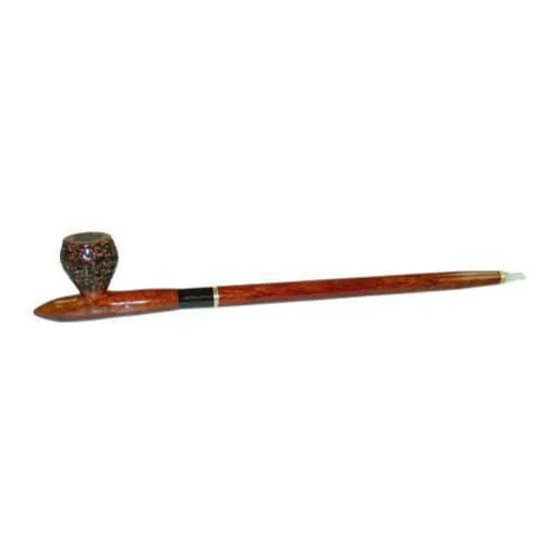 Product image of 16" Engraved Bowl Rosewood & Sassafras Pipe by Shire Pipe