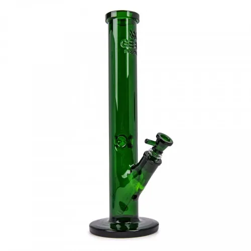 Product image of 15" 7mm Thick Straight Tube W/Debossed Logo Green - GEAR