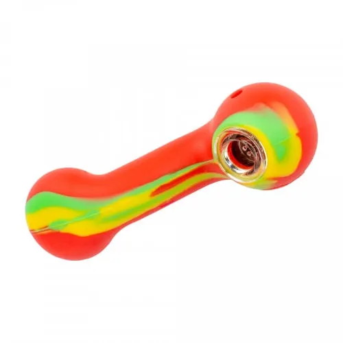 Product image of LIT Silicone, 5" Sherlock Hand Pipe w/ Glass Screen