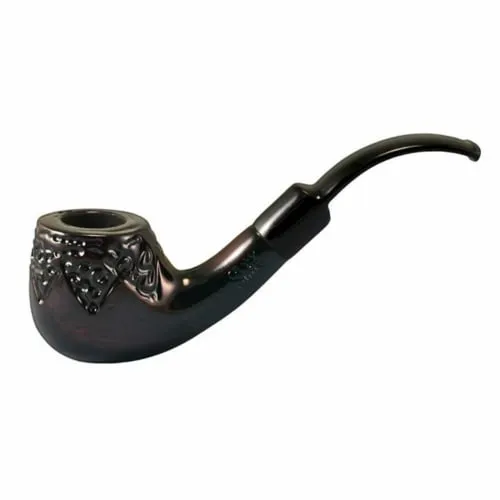 Product image of 5.5" Engraved Bent Apple Rosewood by Shire Pipe