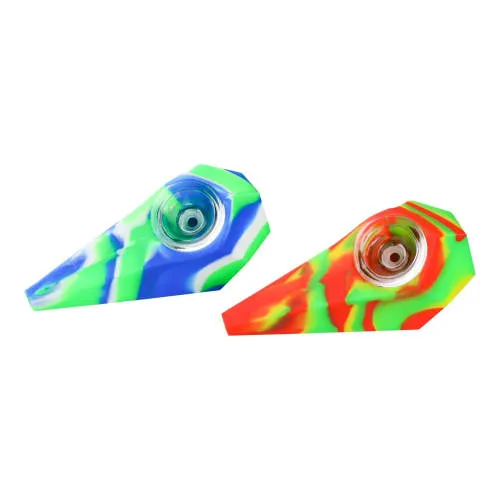 Product image of Route 1 - Pyramid Silicone Pipe - Assorted Colors