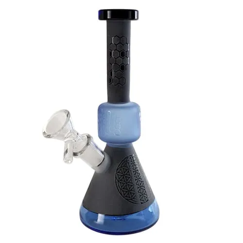 Product image of 7" Mini Honeycomb Frosted Beaker with Fixed Downstem