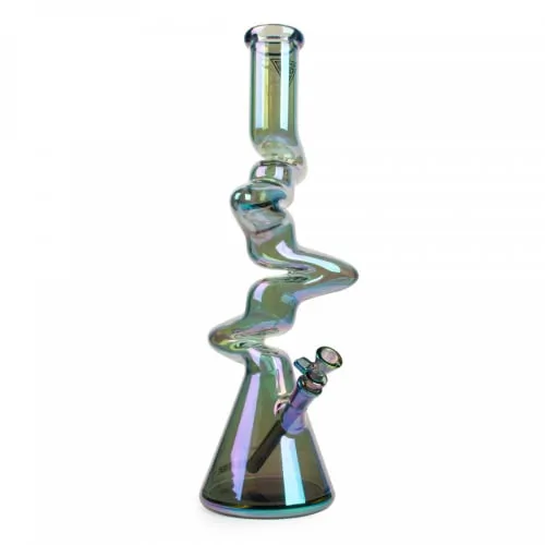 Product image of Red Eye Tek - 16" Metallic Terminator Finish - 4-Arm Zag Beaker Tube - Various Colors