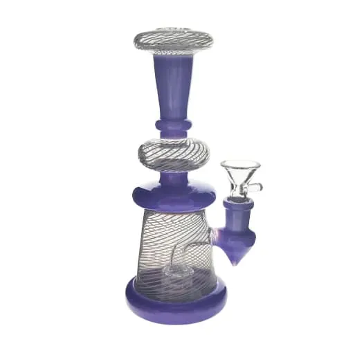 Product image of 8.5" Dab Rig with Fishnet & Colour Accents