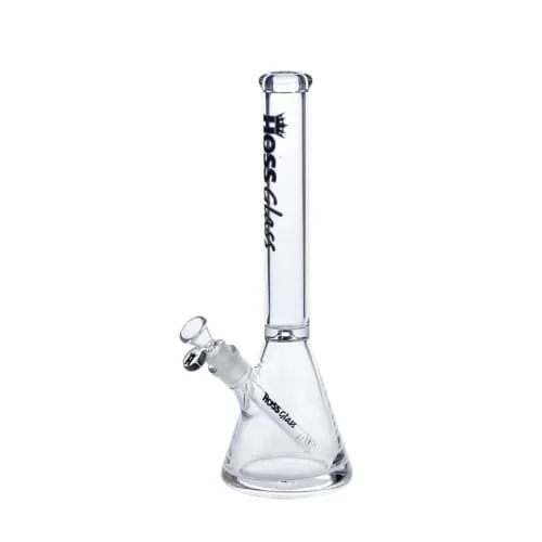 Product image of 14" Beaker with Coloured Logo by Hoss Glass