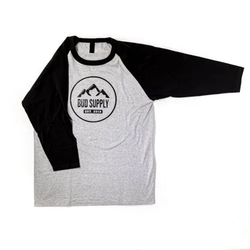 Product image of BUD SUPPLY - Baseball T Grey/Black - 2XL