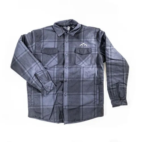 Product image of BUD SUPPLY - Burnside Quilted Flannel Jacket Black Plaid - 3XL