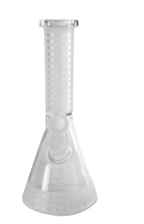 Product image of 38mm Swap Perc Etched Mini Beaker w/ Ice Pinch, Frosted Downstem & Bowl