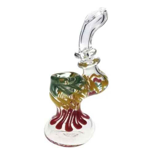 Product image of 5" Rasta Striping Sherlock Bubbler