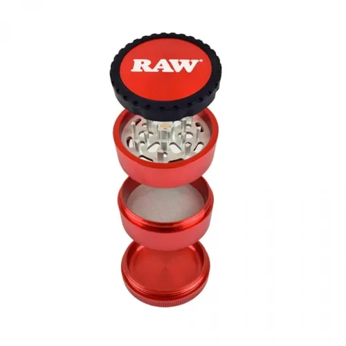 Product image of RAW Life Grinder V3 4 Piece - RAW Life Grinder V3 4 Piece (Red)