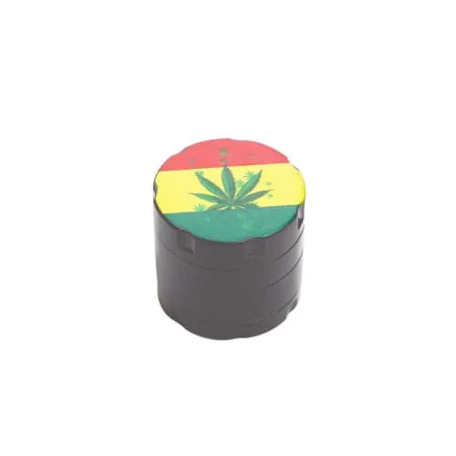 Product image of 1.5" 4-Piece Grinder with Rasta Leaf by Infyniti