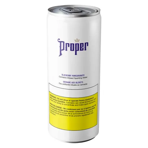 Product image of Proper - Blueberry Pomegranate Cannabis Infused Sparkling Water