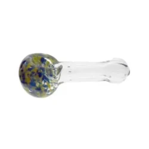 Product image of 3" Clear Spoon Pipe with Frit Head