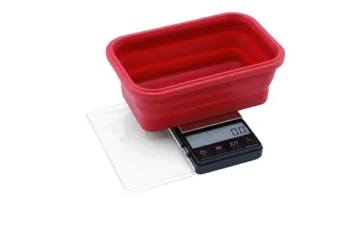 Product image of 1000g x 0.1g - Crimson Collapsible Bowl Scale by Truweigh