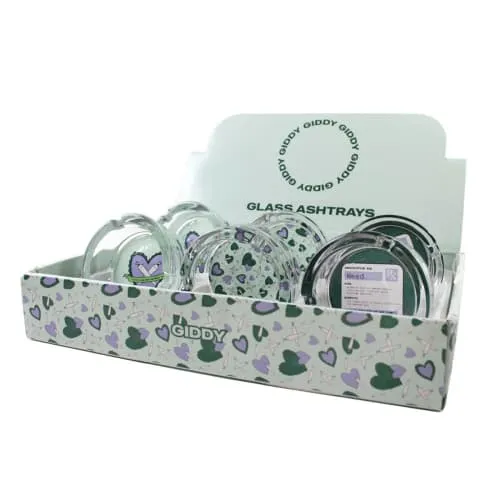 Product image of 3" Glass Ashtray Display by Giddy