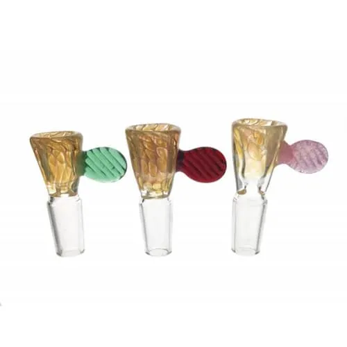 Product image of 14mm Fumed Honeycomb Flare Cone Bowl by Shine Glassworks