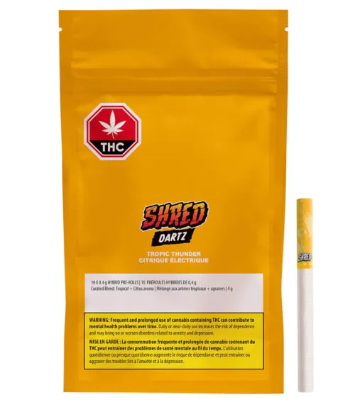 Product image of Tropic Thunder Dartz Pre-Rolls 10 x 0.4g - SHRED