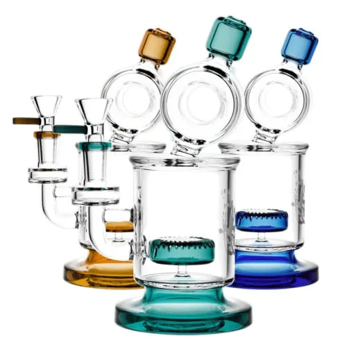 Product image of 8" Fat Can with Disc Perc Dab Rig by Pulsar