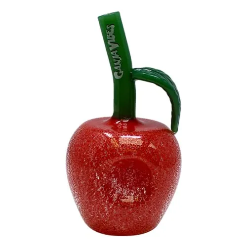 Product image of 5" Ganja Vibes Apple Glass Pipe