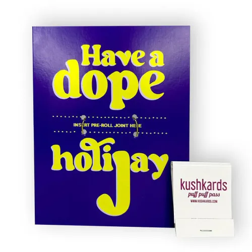 Product image of KushKards Pre-Roll Card - Have A Dope Holijay