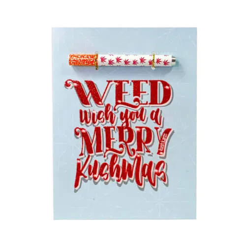 Product image of KushKards One Hitter Card - Weed Wish You a Merry Kushmas