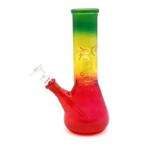 Product image of 8" Water Pipe with Ice Catcher and Splashguard - Rasta