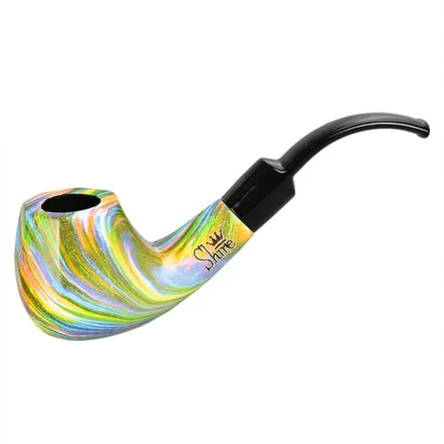 Product image of Shire Pipes - 5.8" Bent Apple Rainbow Pipe