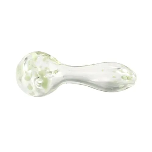Product image of 3.75" Clear Spoon with Dots on Head & Mouthpiece