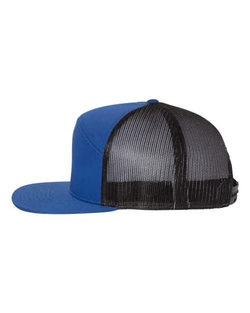 Product image of CASTLE - Richardson 7 Panel Trucker Cap - Royal/Black